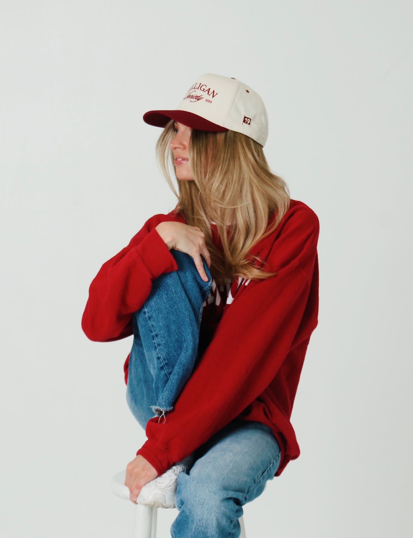 Champion Red and Natural Hat